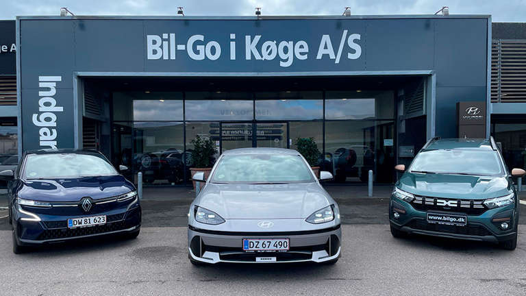 Bilgo Køge Med 3 Biler Foran Facade 2025