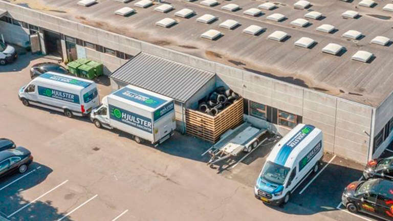 Hjulster Luftfoto Af Bygning