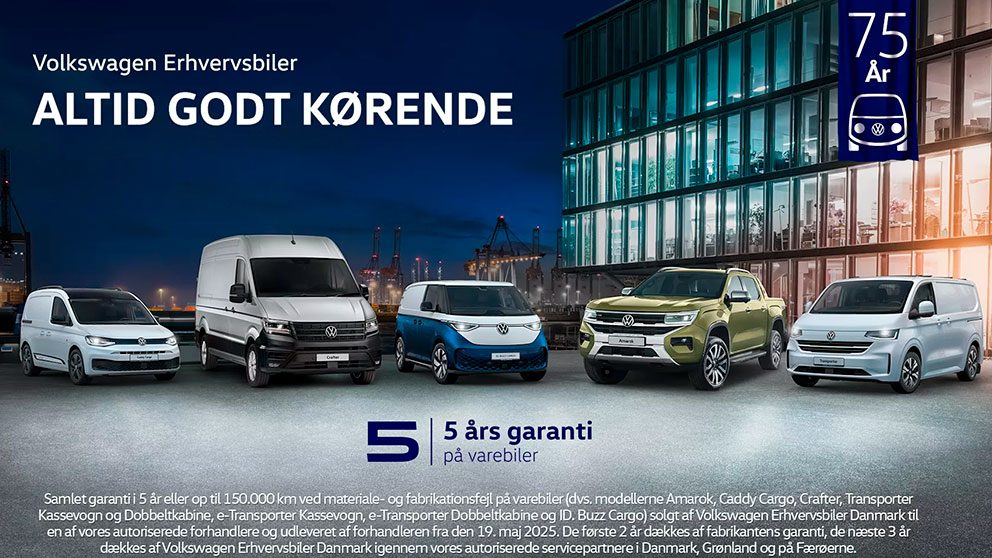 Volkswagen Erhvervsbiler 75 År 2025