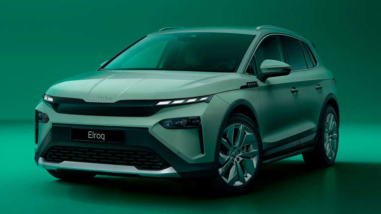 Skoda Elroq Grøn Skrå For 2024