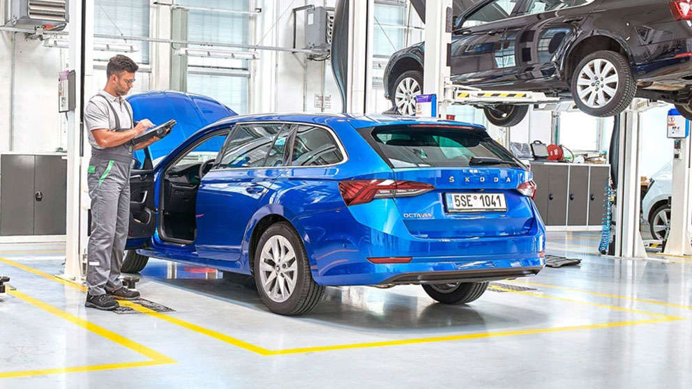 Skoda Værksted Fabriksbillede
