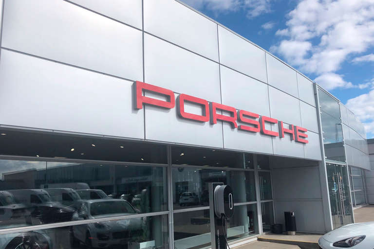 Porsche Center Aarhus Facade 1 2024