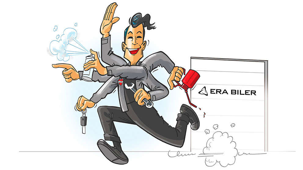 ERA BILER Mand Med Mange Arme 2026