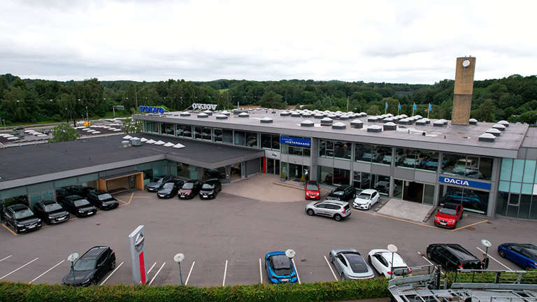 Autohuset Vestergaard Facade Nærum 2026